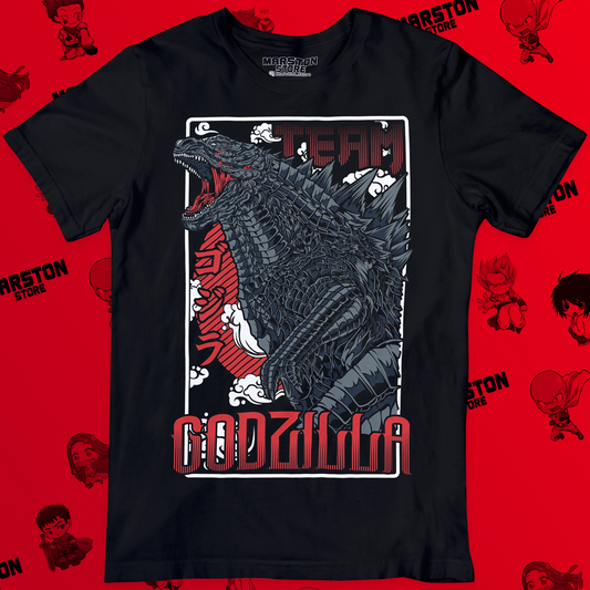 Polera negra de Godzilla