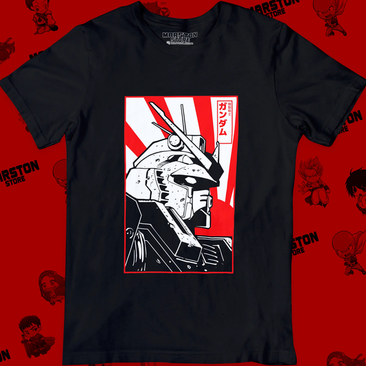 Polera negra de Gundam