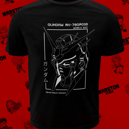 Polera negra de Gundam
