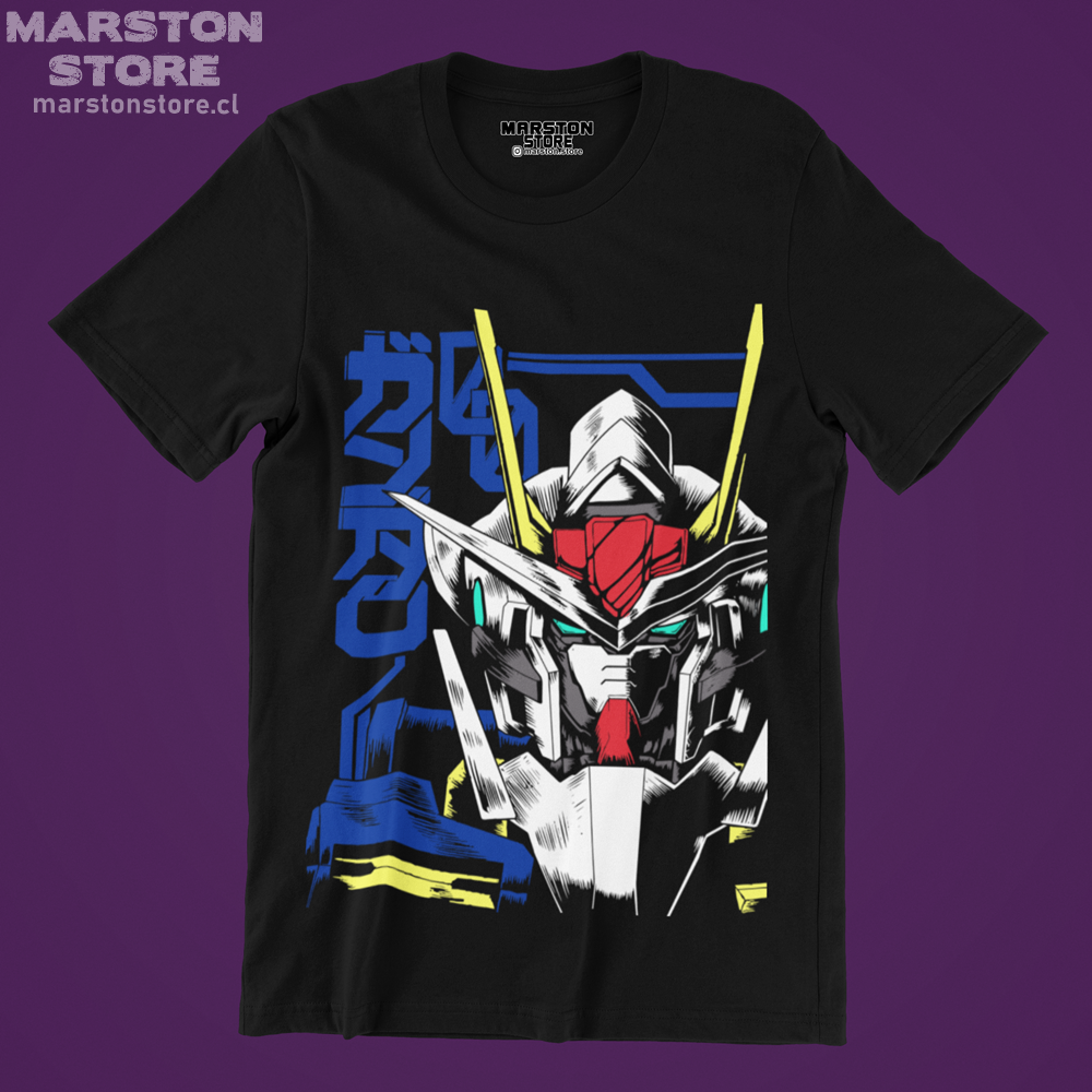 Polera negra de Gundam