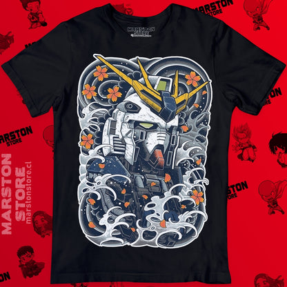 Polera negra de Gundam