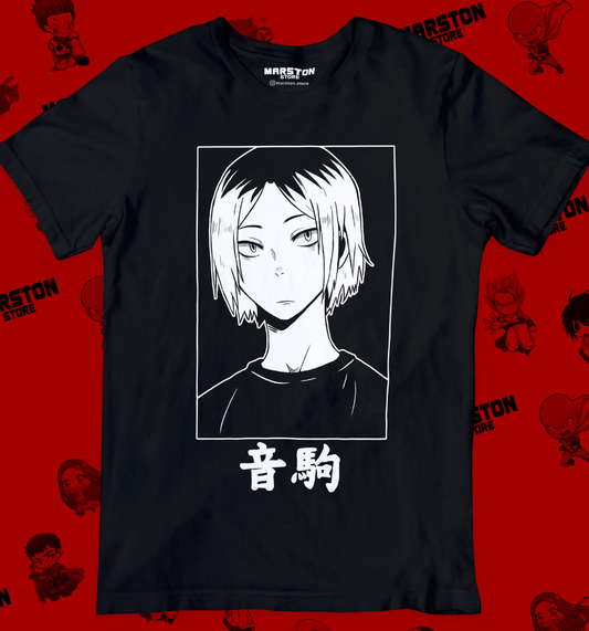 Polera negra de Haikyuu!! con Kenma Kozume