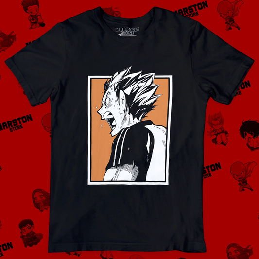 Polera negra de Haikyuu!! con Kotaro Bokuto
