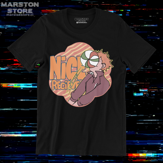 Polera negra de Haikyuu!! con Shoyo Hinata