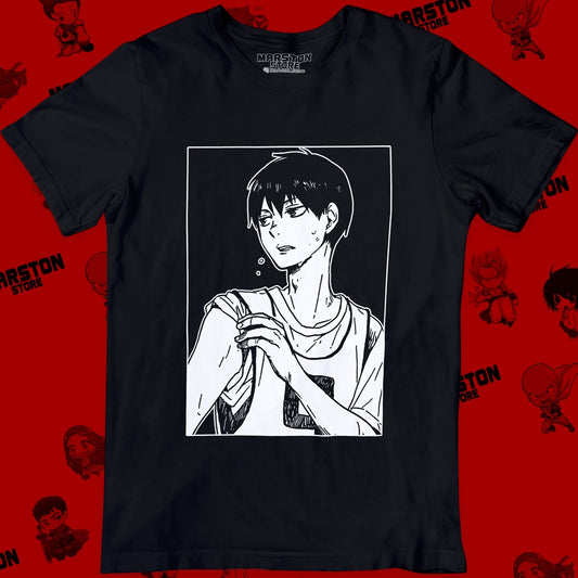 Polera negra de Haikyuu!! con Tobio Kageyama