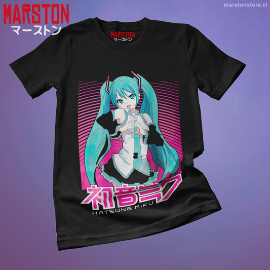 Polera negra de Hatsune Miku