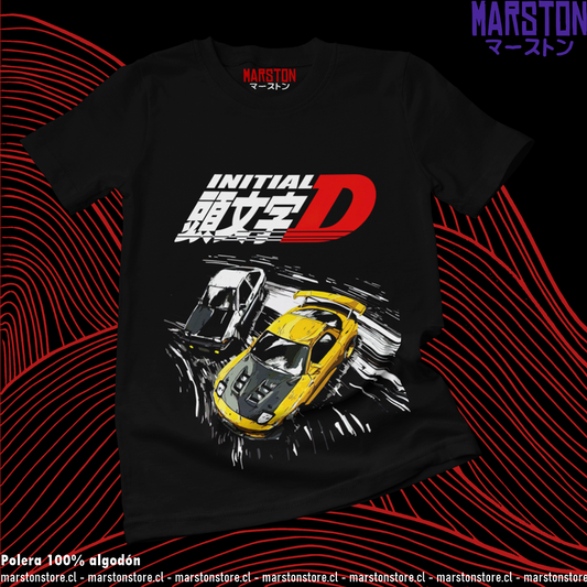 Polera negra de Initial D