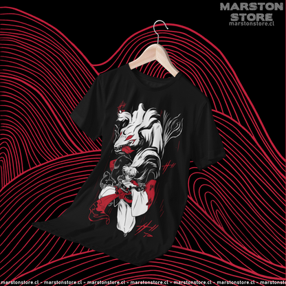 Polera negra de Inuyasha con Sesshomaru