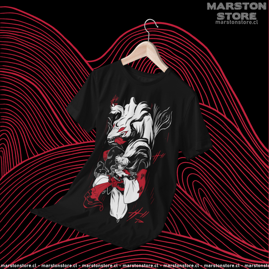 Polera negra de Inuyasha con Sesshomaru