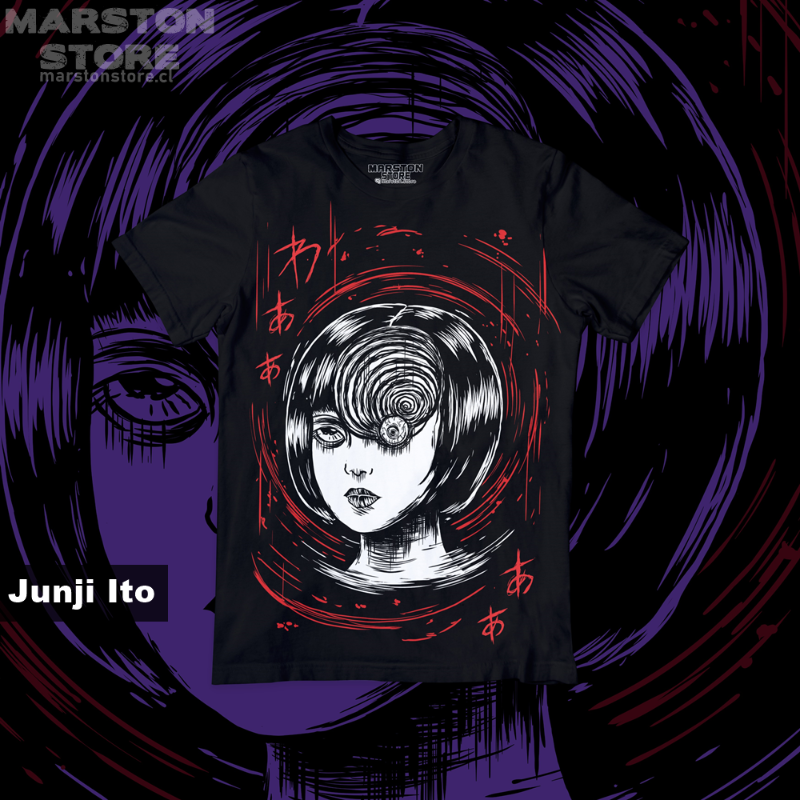 Polera negra de Junji Ito