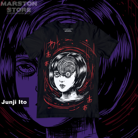 Polera negra de Junji Ito