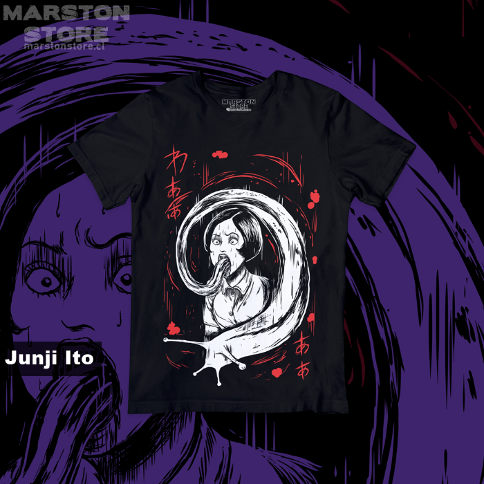 Polera negra de Junji Ito