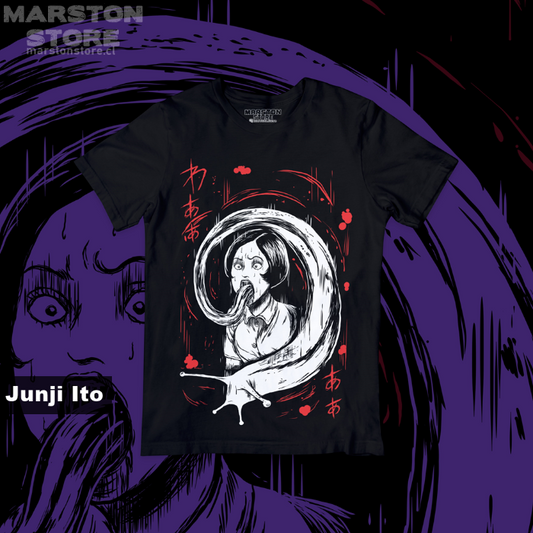 Polera negra de Junji Ito