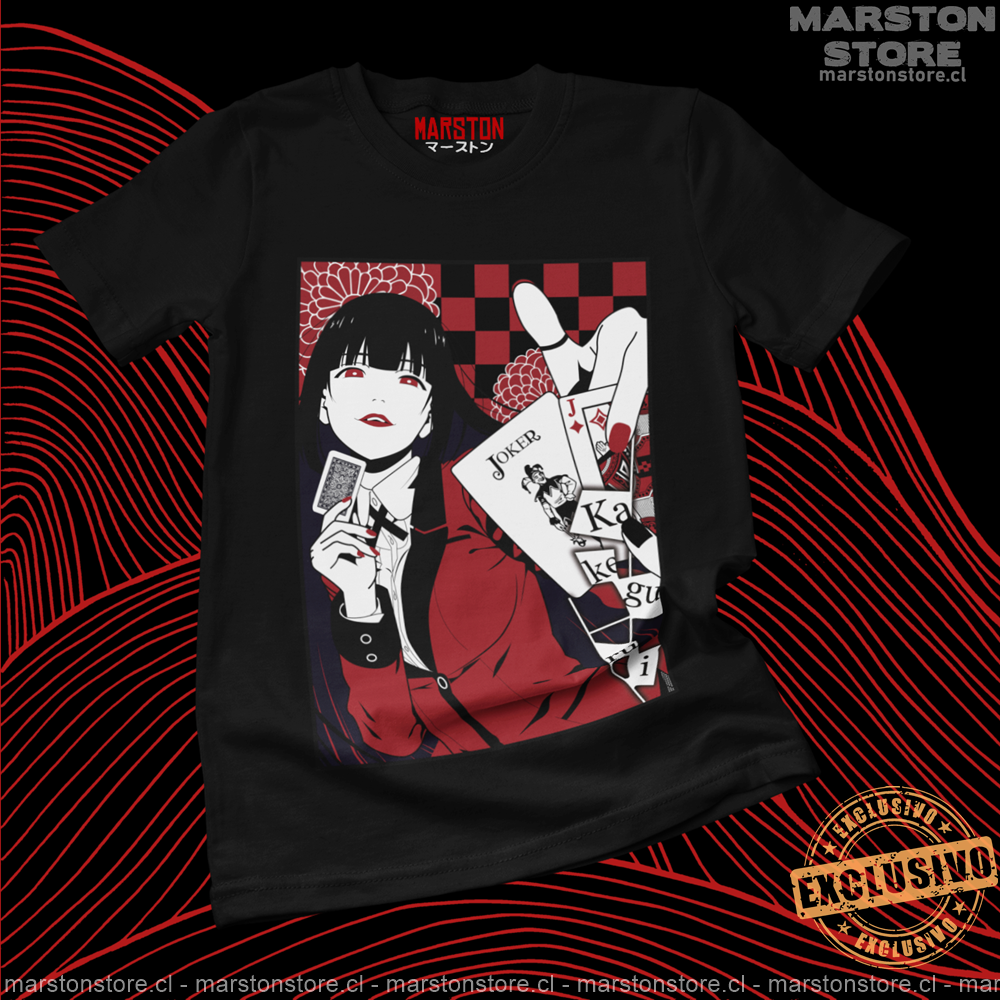 Polera negra de Kakegurui con Yumeko Jabami