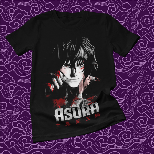 Polera negra de Kengan Ashura