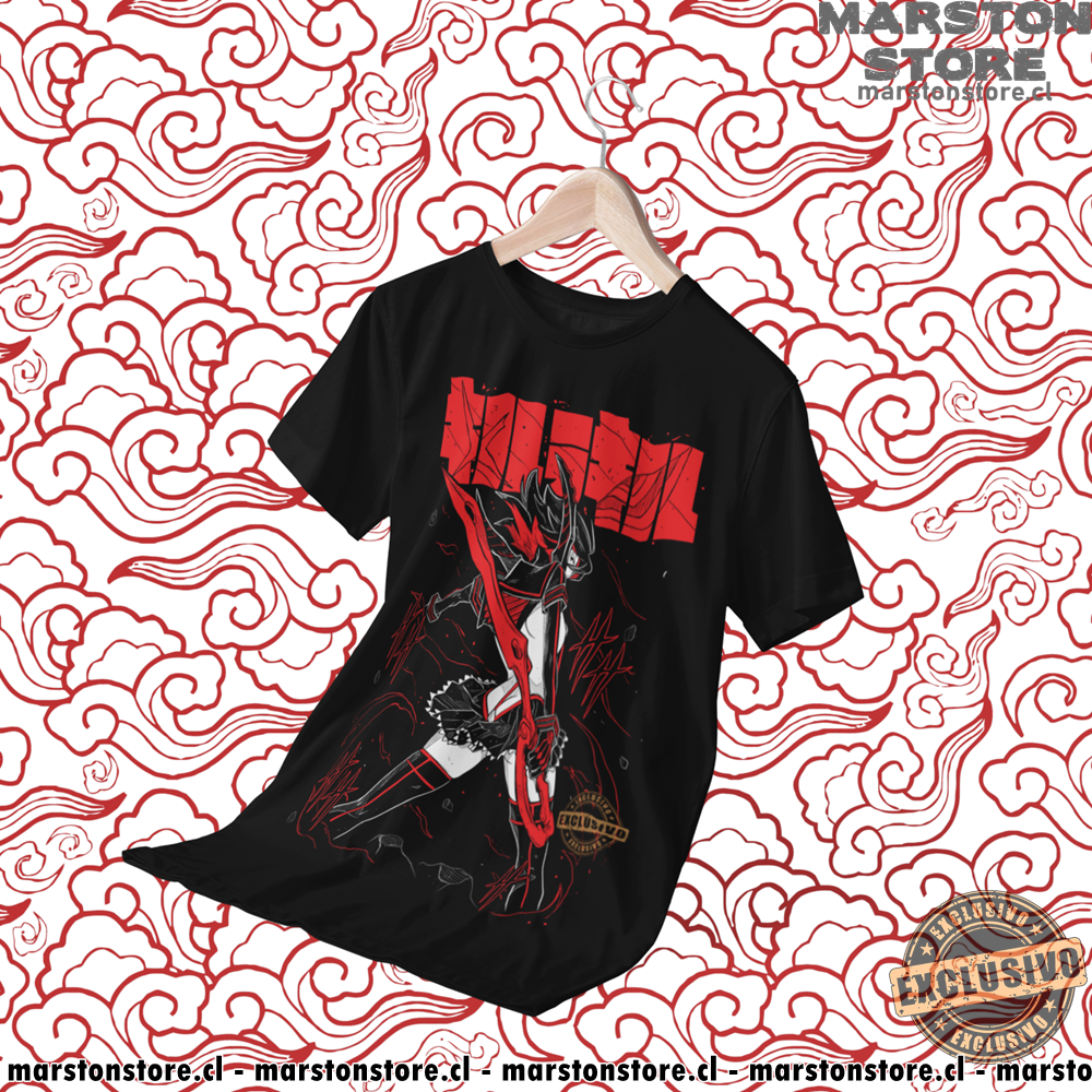 Polera negra de Kill la Kill con Ryuko Matoi