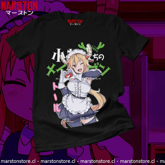 Polera negra de Kobayashi-san Chi no Maid Dragon (Miss Kobayashi's Dragon Maid) con Tohru