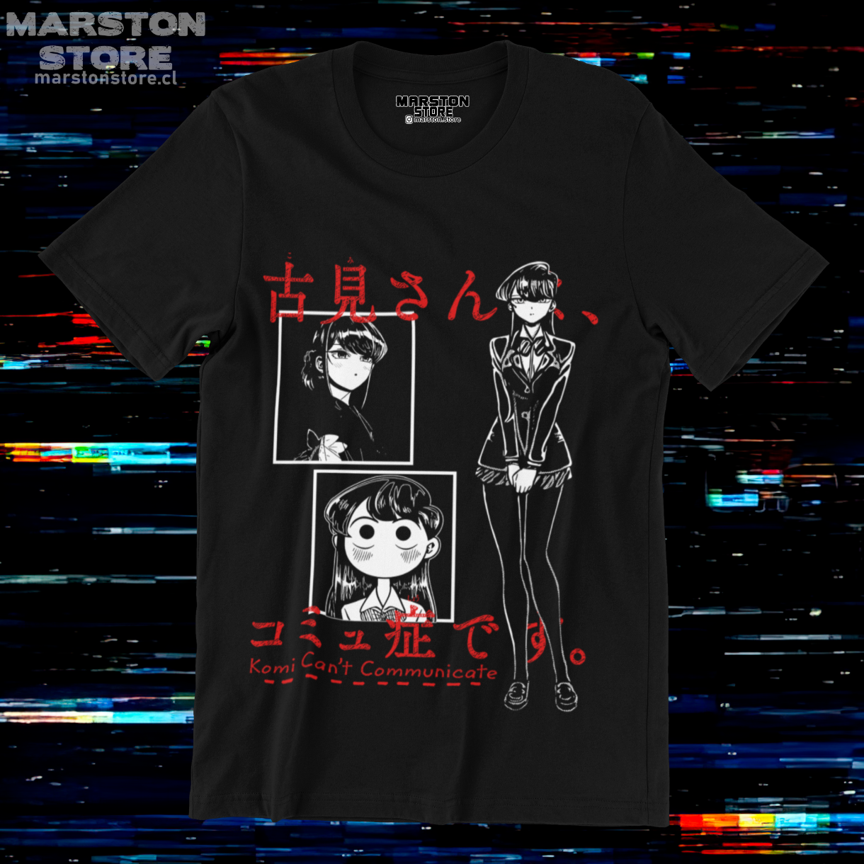 Polera negra de Komi-san wa Komyushou Desu (Komi Can't Communicate)