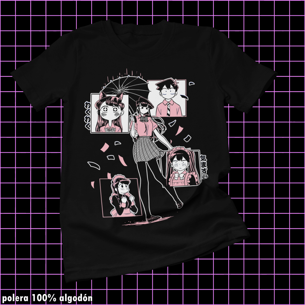 Polera negra de Komi-san wa Komyushou Desu (Komi Can't Communicate)