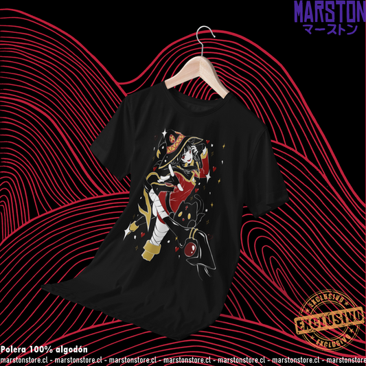 Polera negra de KonoSuba con Megumin
