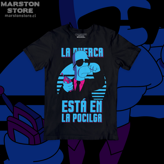 Polera negra de Los Simpson