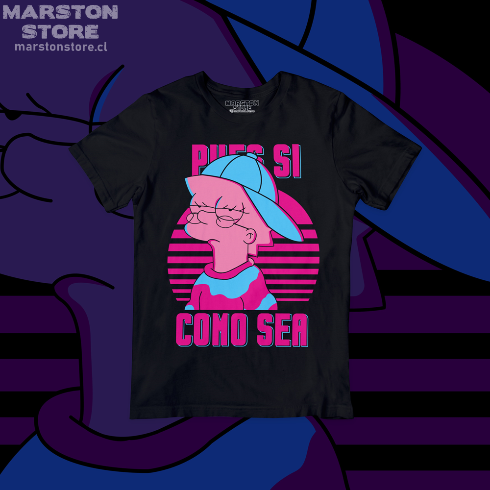 Polera negra de Los Simpson