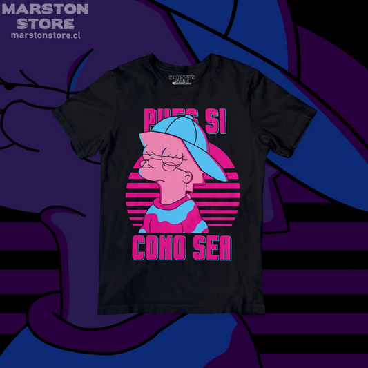 Polera negra de Los Simpson