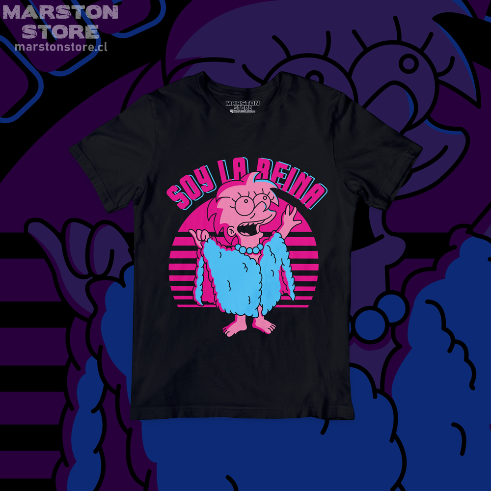 Polera negra de Los Simpson