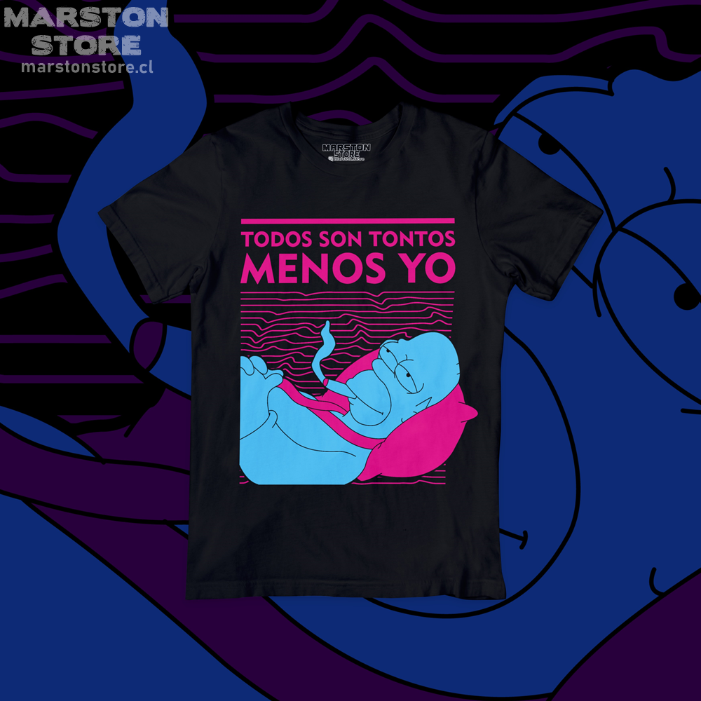 Polera negra de Los Simpson