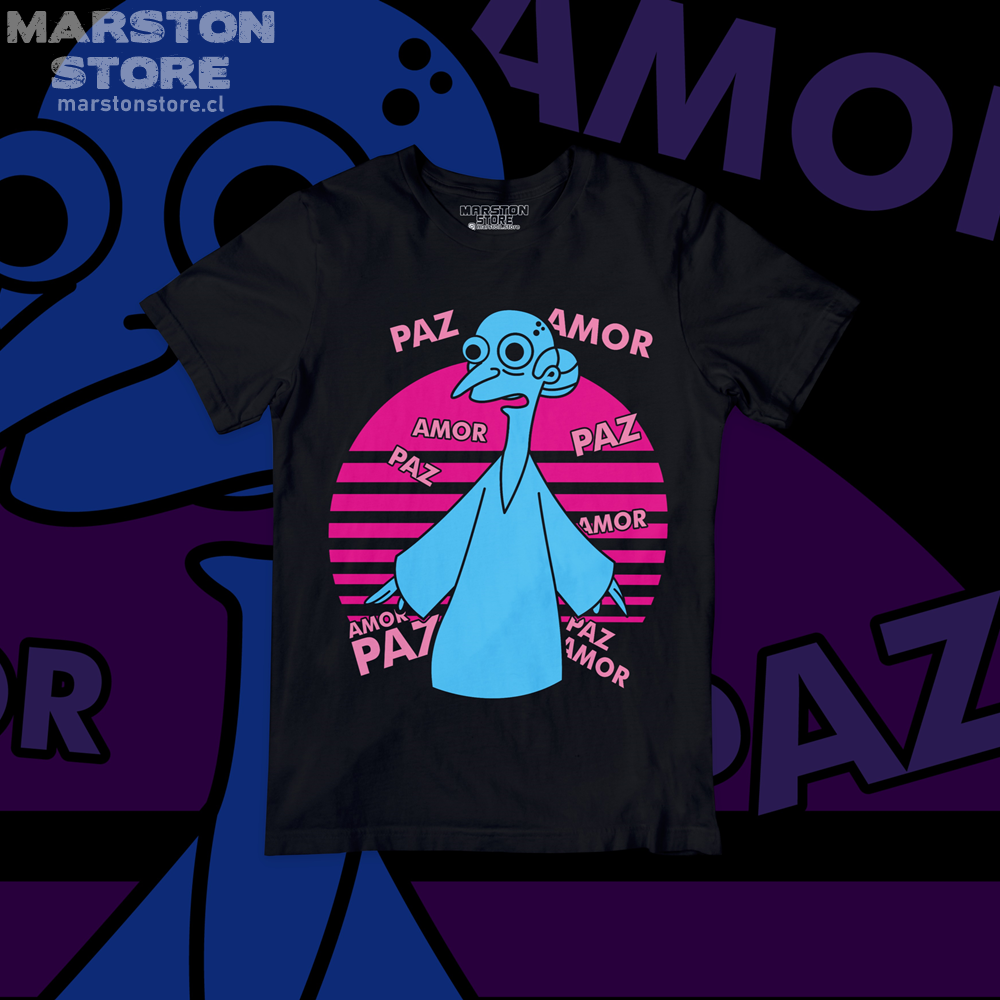 Polera negra de Los Simpson