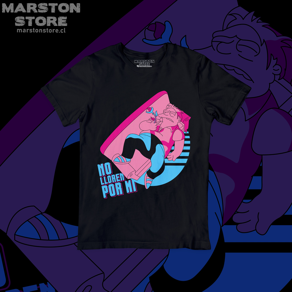 Polera negra de Los Simpson