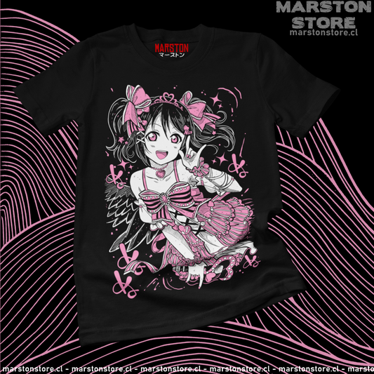 Polera negra de Love Live! School Idol Project con Nico Yazawa