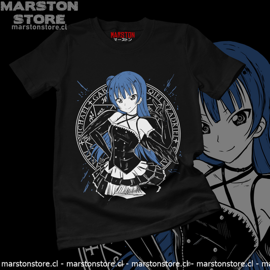 Polera negra de Love Live! School Idol Project con Yoshiko Tsushima (Yohane)
