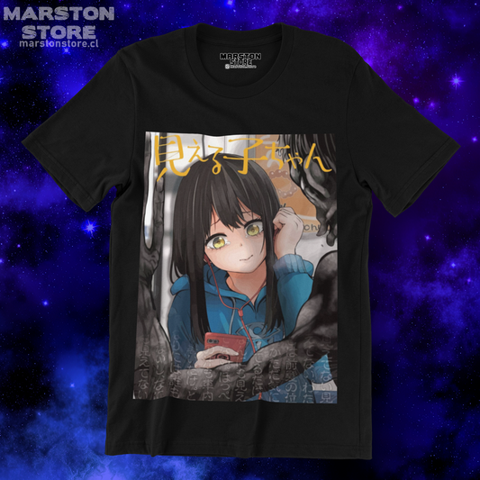 Polera negra de Mieruko-chan