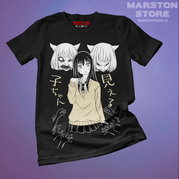 Polera negra de Mieruko-chan