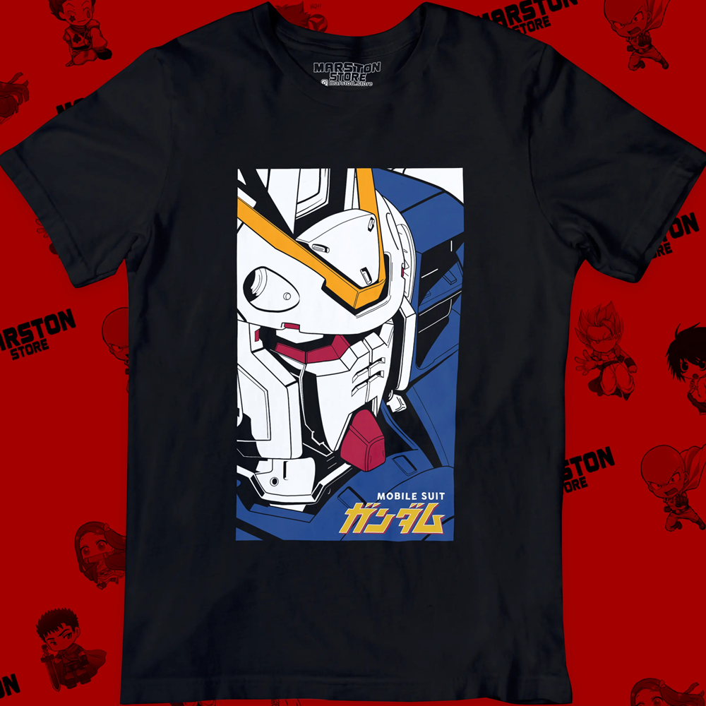 Polera negra de Mobile Suit Gundam Wing