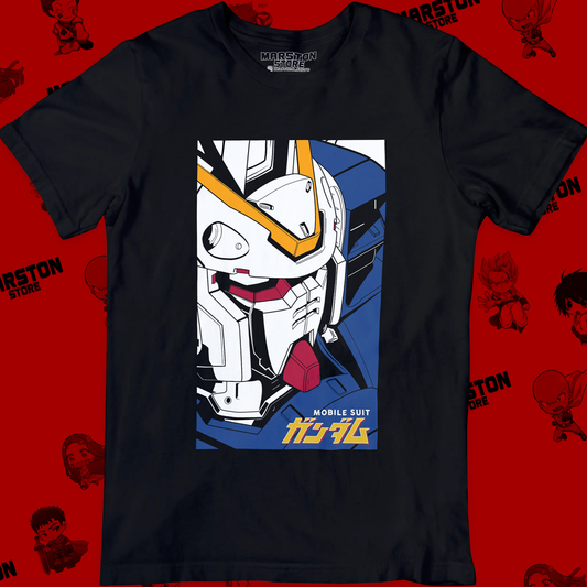 Polera negra de Mobile Suit Gundam Wing