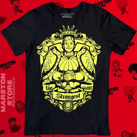 Polera negra de Nanatsu no Taizai con Escanor