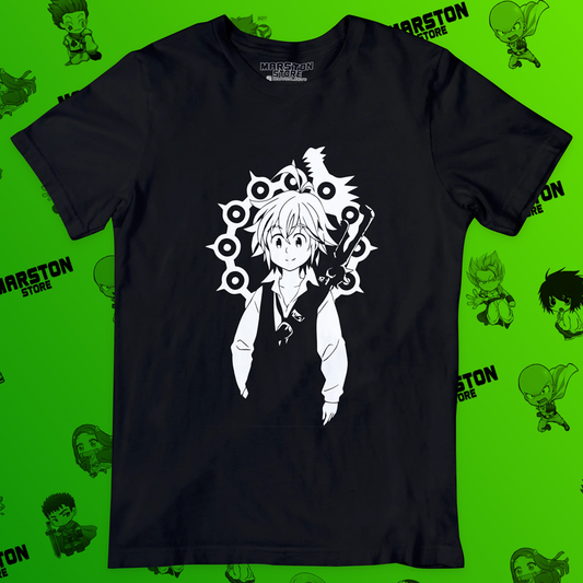 Polera negra de Nanatsu no Taizai con Meliodas
