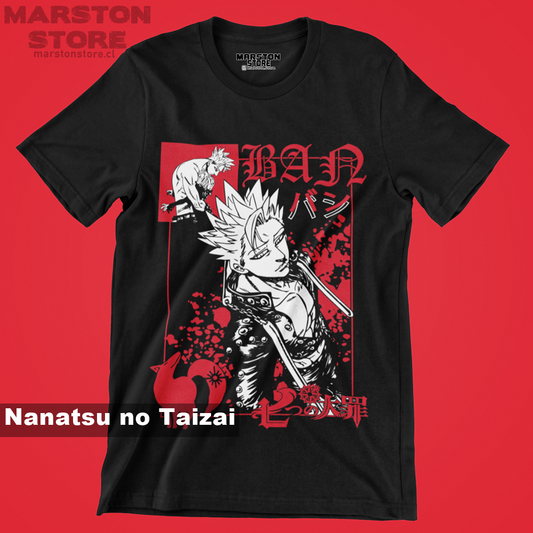 Polera negra de Nanatsu no Taizai (The Seven Deadly Sins)