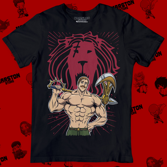 Polera negra de Nanatsu no Taizai (The Seven Deadly Sins) con Escanor