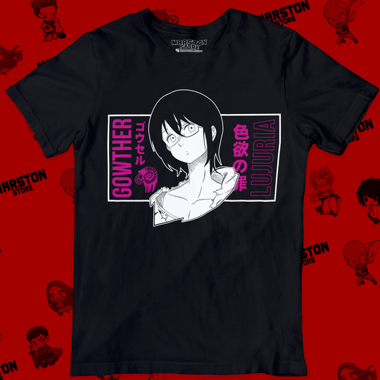 Polera negra de Nanatsu no Taizai (The Seven Deadly Sins) con Gowther