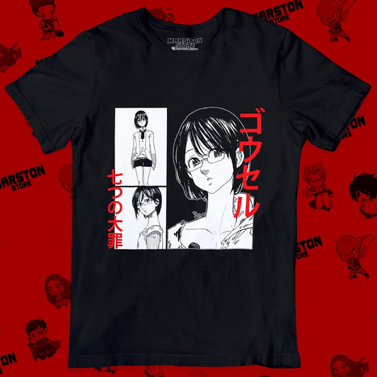 Polera negra de Nanatsu no Taizai (The Seven Deadly Sins) con Gowther