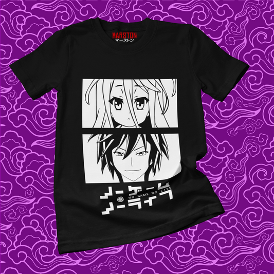 Polera negra de No Game No Life