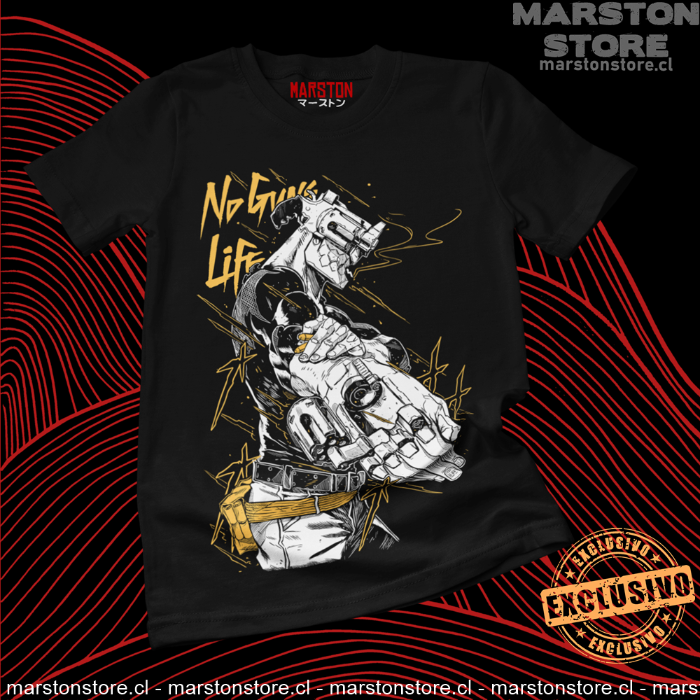 Polera negra de No Guns Life