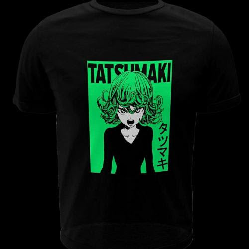 Polera negra de One Punch Man