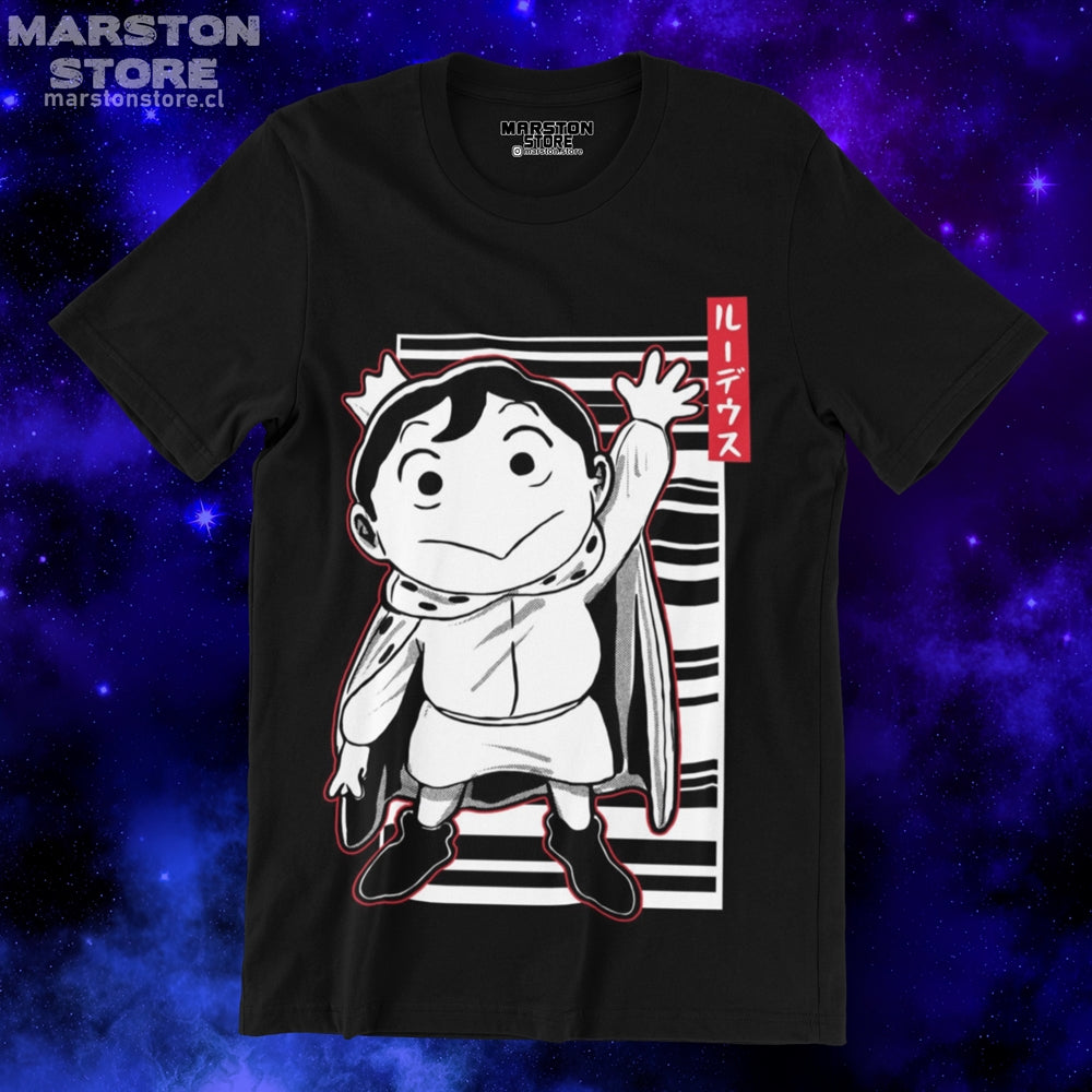 Polera negra de Ousama Ranking (Ranking of Kings) con Bojji
