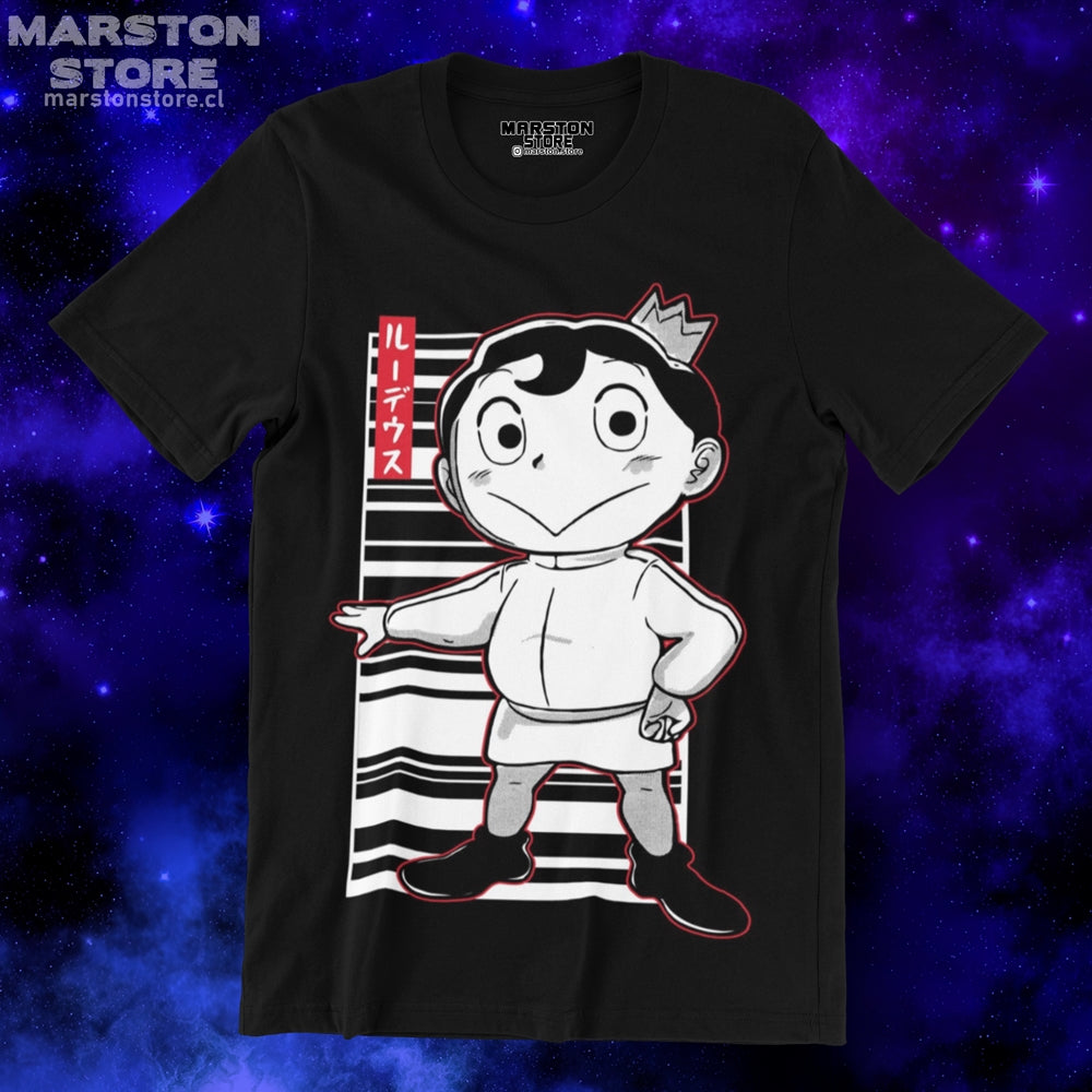 Polera negra de Ousama Ranking (Ranking of Kings) con Bojji