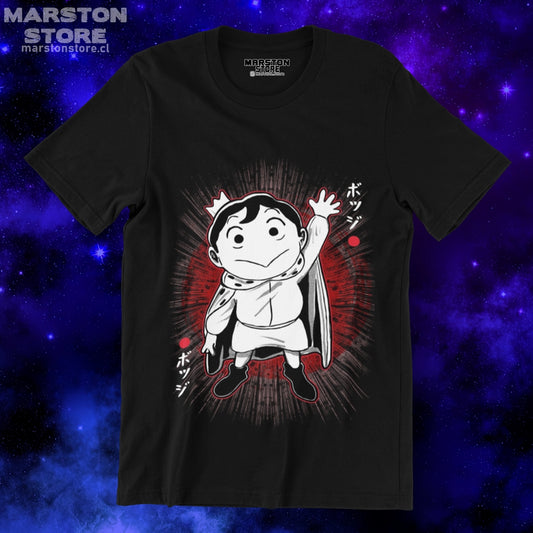 Polera negra de Ousama Ranking (Ranking of Kings) con Bojji