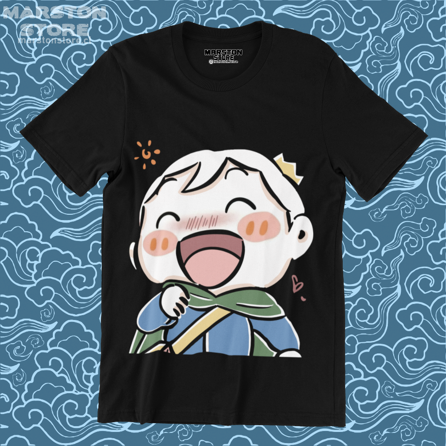 Polera negra de Ousama Ranking (Ranking of Kings) con Bojji